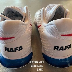 New Rafa Nikes-Never worn. 10.5 US